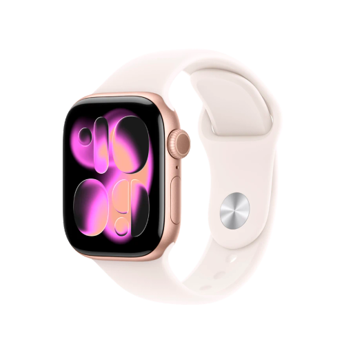 Apple Watch Series 11 GPS, 42mm, Sport Band "Light Blush", M/L, Rose Gold Aluminium